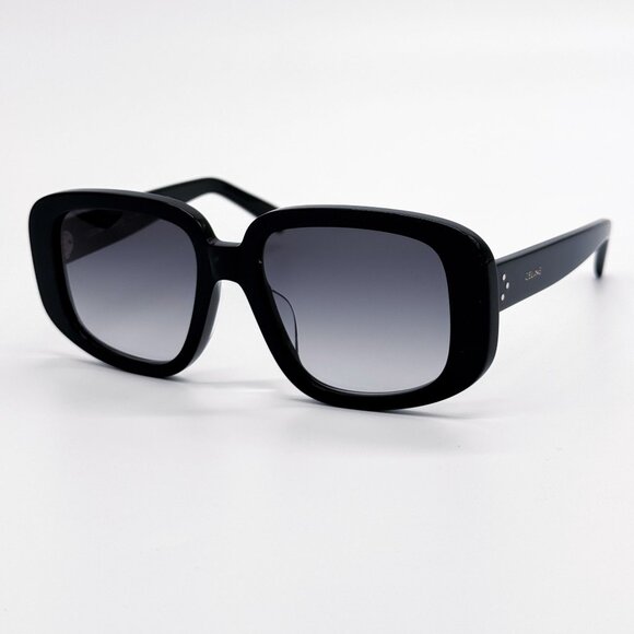 NEW CL40299U 01B CELINE SUNGLASSES BLACK GRAY WOMEN EYEWEAR - Picture 1 of 9